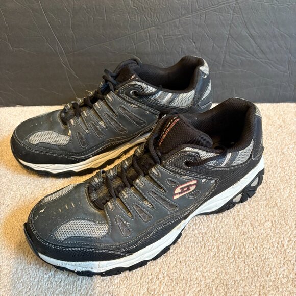 Skechers After Burn Trail Hiking Shoes Men's Size 12 Black Gray 50125 - Picture 3 of 10